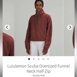 Lulu scuba half zip funnel neck